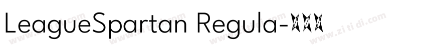 LeagueSpartan Regula字体转换